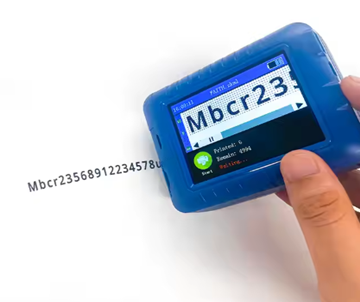 Impresora de inyección de tinta manual portátil DJ520 industrial para codificar